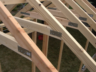 shed construction project – framing rafters macroware